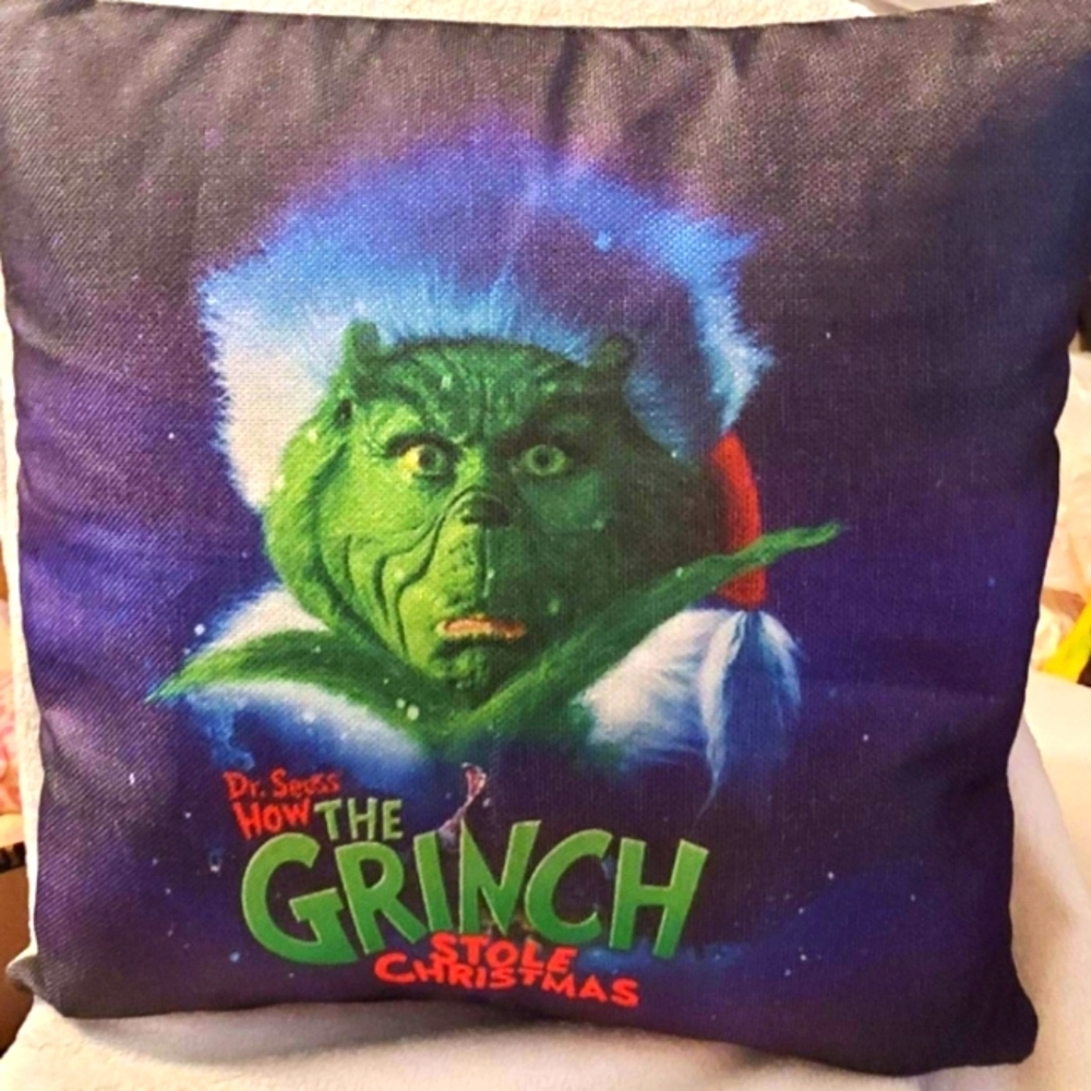 Grinch pillow